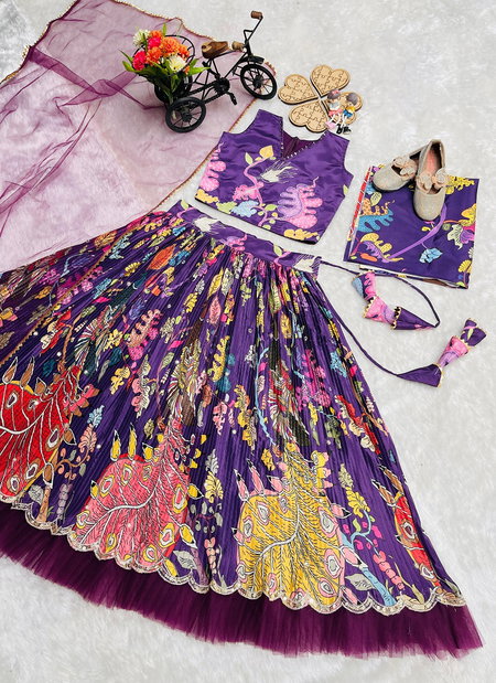 Oc 234 Pure Heavy Crep Lahenga With Choli Dupatta Wholesale Market In Surat